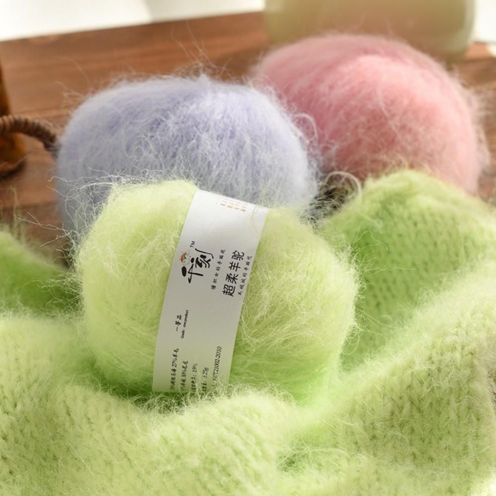 Soft Fine Thread Alpaca Yarn Thick Thread Long Hair Yarn New Plush Yarn Hat Scarf Sweater