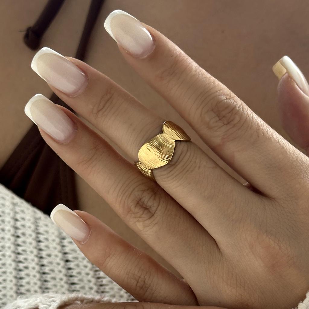 316L Stainless Steel Ocean Starfish Open Ring for Women Fashion Star Flower Irregular Geometric Ring Adjustable Finger Jewelry