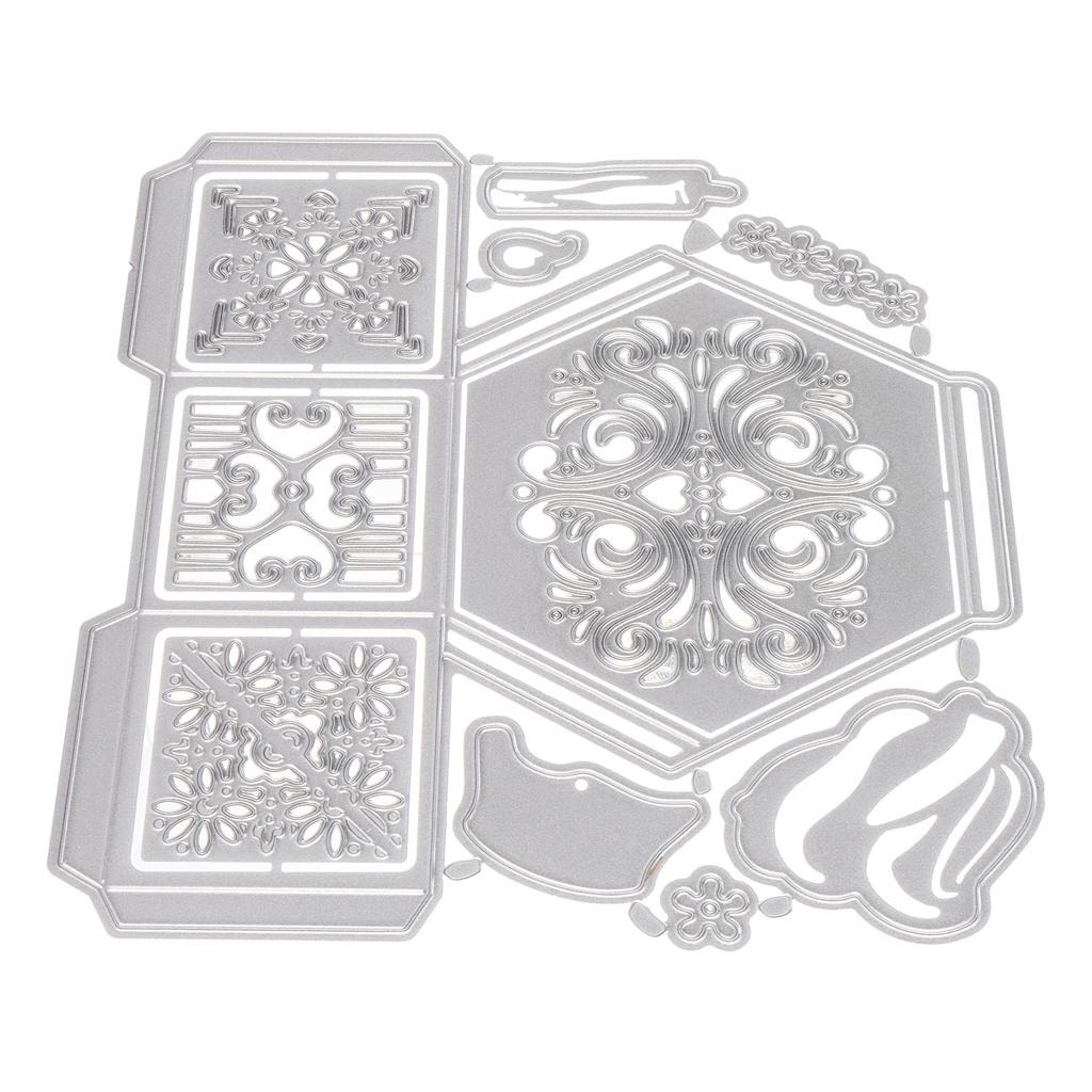 Вырубной штамп металлический шестигранный ящик углеродистая сталь тиснение режущие пластины для бумаги ручной работы чехол Carvin