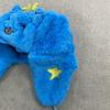Cartoon Embroidery Windproof Double-Layered Cotton Insulated Coral Fleece Lei Feng Hat for Autumn/Winter Outdoor Ear Flap