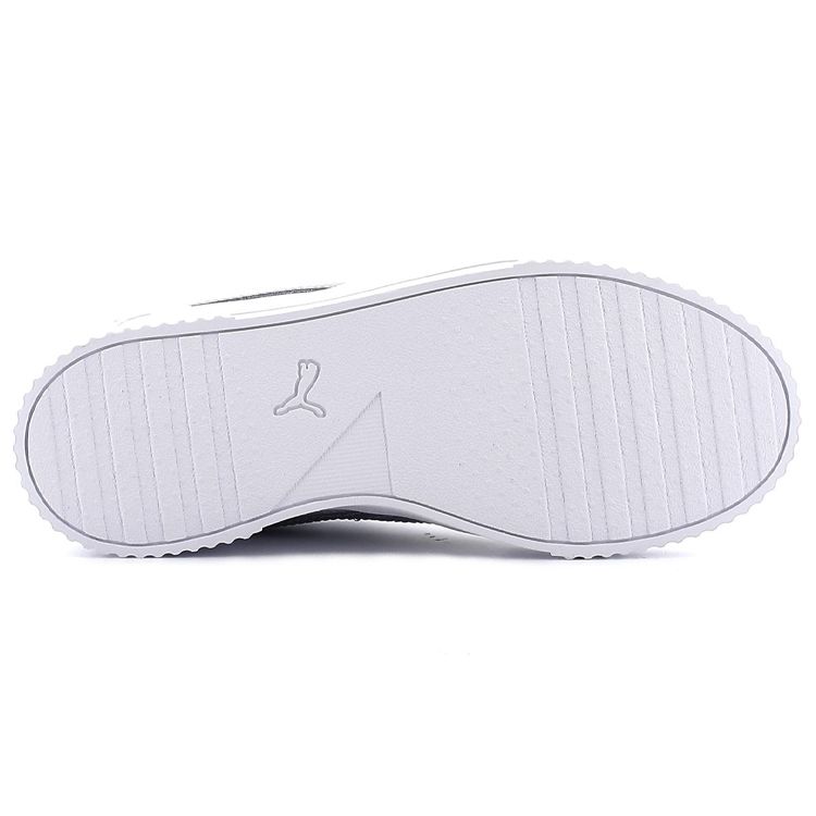 Puma Carina Кожа Классические Ретро Спортивные Низкие Кроссовки Женские Кроссовки Белые 370325-18