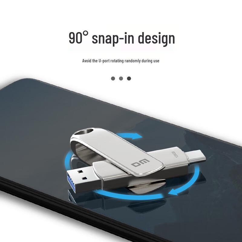 DM PD189 Metal Dual Interface USB 3.1 Type-C Flash Drive