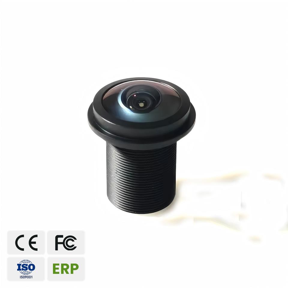 1.37mm F1.6 200° Ultra Wide Angle M12 Fisheye Lens OKS-3058-A69-650IR Waterproof for 5MP 4K 360° Panoramic Car ADAS CCTV Camera