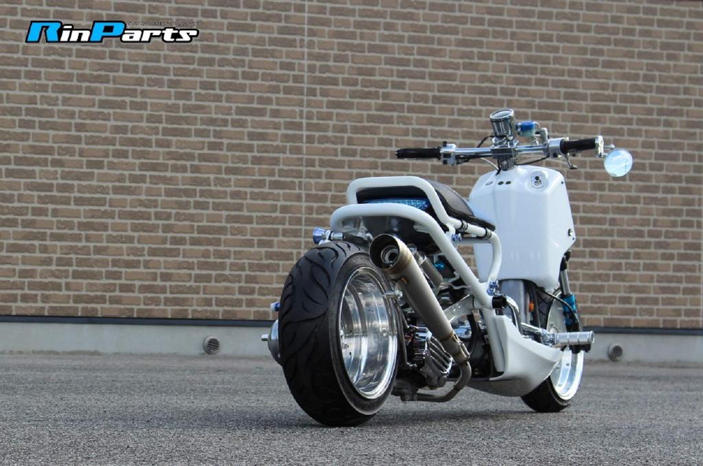 RinParts Дышащий GP Racing 1103283 Нержавеющая сталь Глушитель для скутера Zoomer