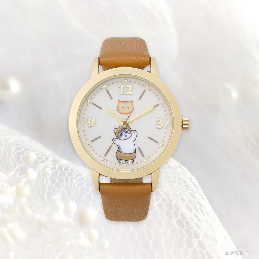 Часы Mofusand Bear с коричневым кожаным ремешком [Fieldwork] MSD002-4 женские