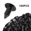 Зажимы для бампера, 100 шт., аксессуары с отверстиями 8 мм, черный автомобиль