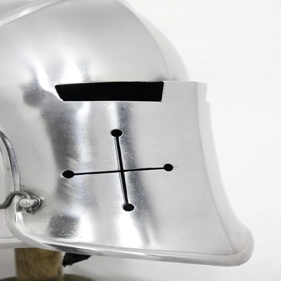 Medieval Barbuta Helmet Knight Templar Crusader Armor Comfortable for LARP Cosplay Best Gift