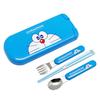 Bento Chopsticks & Cutlery, Doraemon Pull-Lid Trio with Chopsticks (16.5cm), Spoon, and Fork, Antibacterial, Made In Japan, CT-20