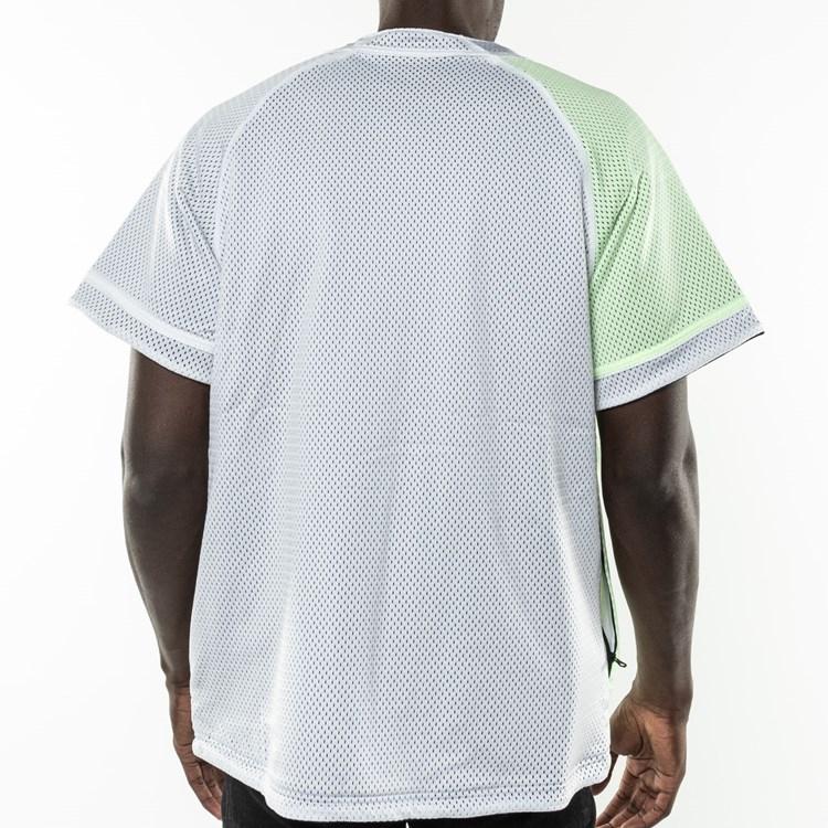 Nike Двусторонняя бейсбольная куртка на молнии с короткими рукавами Мужская верхняя одежда Черный Белый Желтый AV8269-701