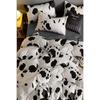 Простыни на резинке, комплект пододеяльников, одинарный, серый Далматин, серый Далматин