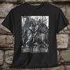 Knight Death and The Devil Albrecht Dürer Unisex T-shirt Graphic T Shirts Retro Streetwear Crew-neck Short-sleeved Men's T-shirt
