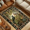 Ковер Woodland Birds Cottagecore Декор для спальни Вдохновленный Уильямом Моррисом Викторианская комната Ковер в стиле Dark Academia Мистический акцент для дома