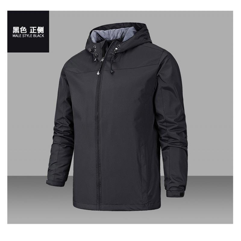 Весенне-осенняя мужская штормовая куртка Fashion Port Wind с капюшоном, ветрозащитное пальто Tooling Youth Tide Big Pocket Des
