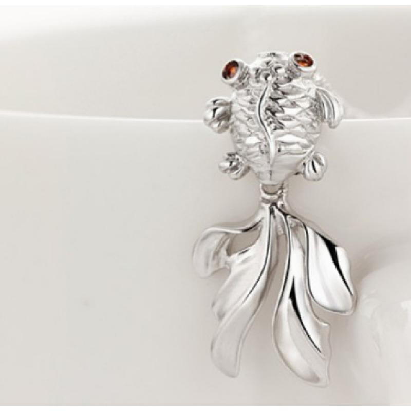 Ожерелье из стерлингового серебра 925 пробы, женский ежегодный серебряный кулон в форме рыбы, изысканный орнамент, серебряные украшения ко Дню святого Валентина