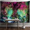 Гобелен с грибным лесом, настенный психоделический колдовство, эстетика мечты, фон для комнаты, гостиной, ткань, домашний декор