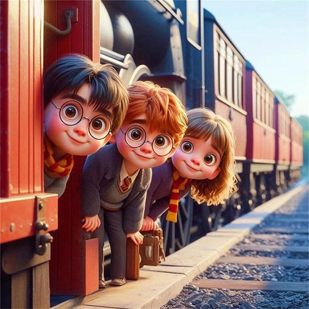 Гарри Поттер Школа Магии Хогвартс Набор для Алмазной Живописи и Вышивки Крестом 5D DIY Мозаика Искусство Вышивка Декор для Дома Рукоделие Подарок