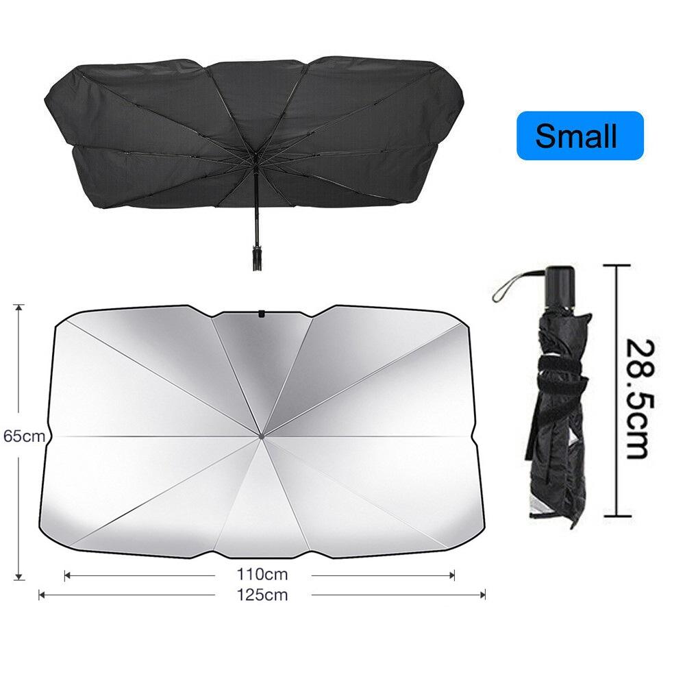 125cm 140cm Foldable Car Windshield Sun Shade Umbrella Car UV Cover Sunshade Heat Insulation Front Window Interior