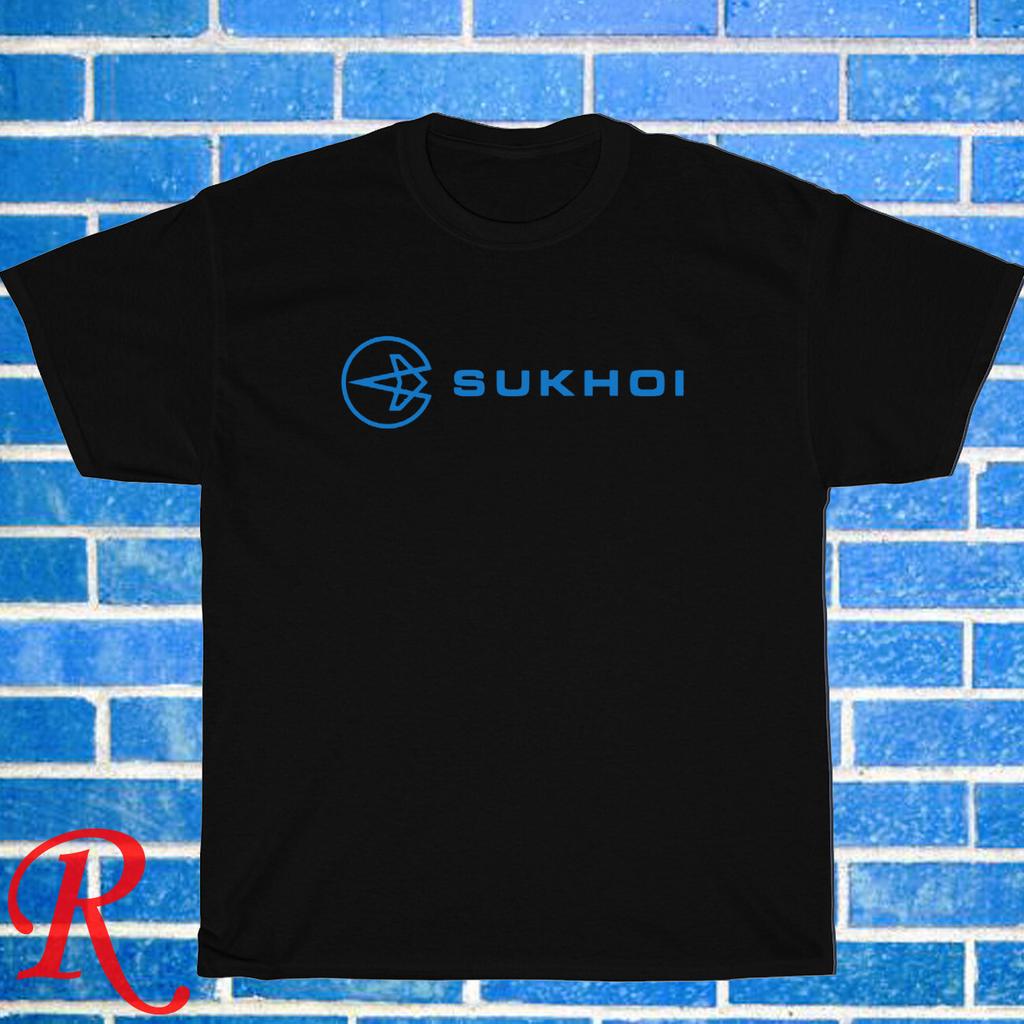 New Sukhoi Russian Aircraft Black/Grey/Navy Size S-5XL Unisex T-Shirt