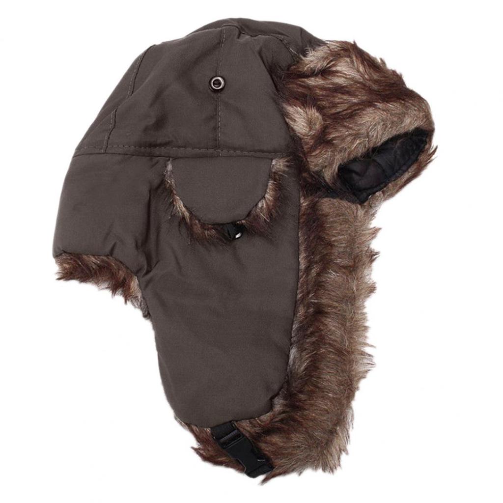 Лыжная шапка-бомбер зимняя для взрослых унисекс солдат-ушанка-траппер авиатор теплая