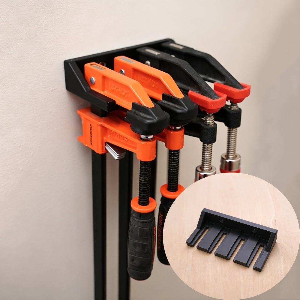 Can Store 4 Heavy-Duty F-Clamps Heavy-Duty F-Clamps Rack Essential Organization Artifact Garage