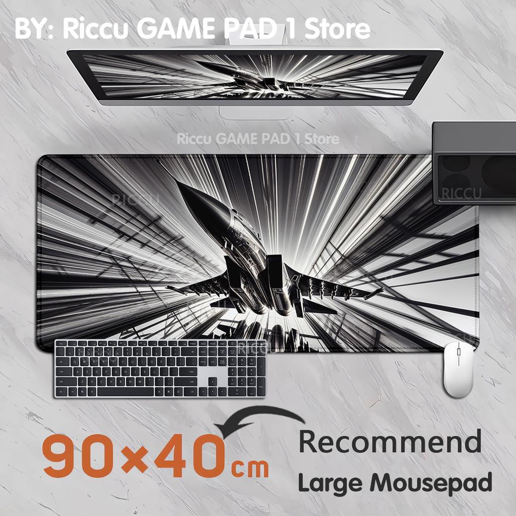 PC Aircraft Parts Mouse Pad Fighter Large Computer Office Table Mats Rubber Antislip Gaming Keyboard Mousepad Long Desk Mat xxl