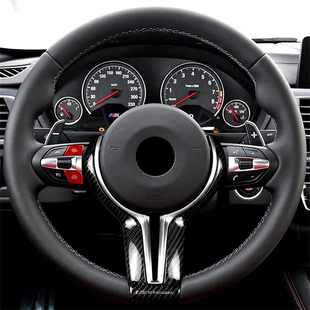 For BMW M1 M2 M3 M4 F15 F16 F30 F34 Interior Trim Sport Steering Wheel Switch Replace Button Cover Sticker