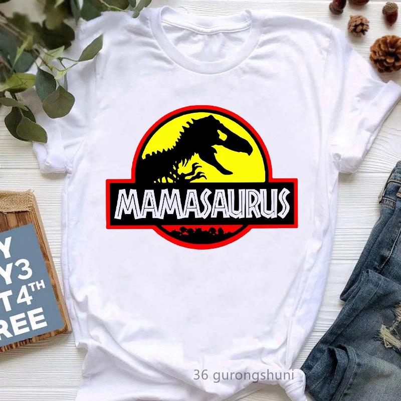 Watercolor Leopard Mamasaurus Graphic Print WomenS Tshirts Funny Jurassic Dinosaur TShirt FeUnisex MotherS Day Gift T Shirt