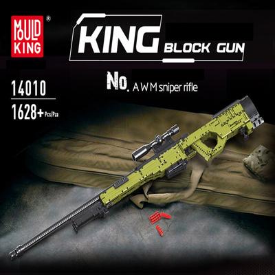 MOULD KING Строительные блоки, игрушки-пистолеты, модель снайперской винтовки MOC AWM, сборные кирпичи, детские развивающие игрушки «сделай сам», рождественский подарок