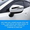 Augeny 6PCS Car Hood & Side Stripe Decals, Modified Auto Rearview Mirror Decal, Universal Graphic Stripe Decor For Car Skirt Roof Bumper (Style1,