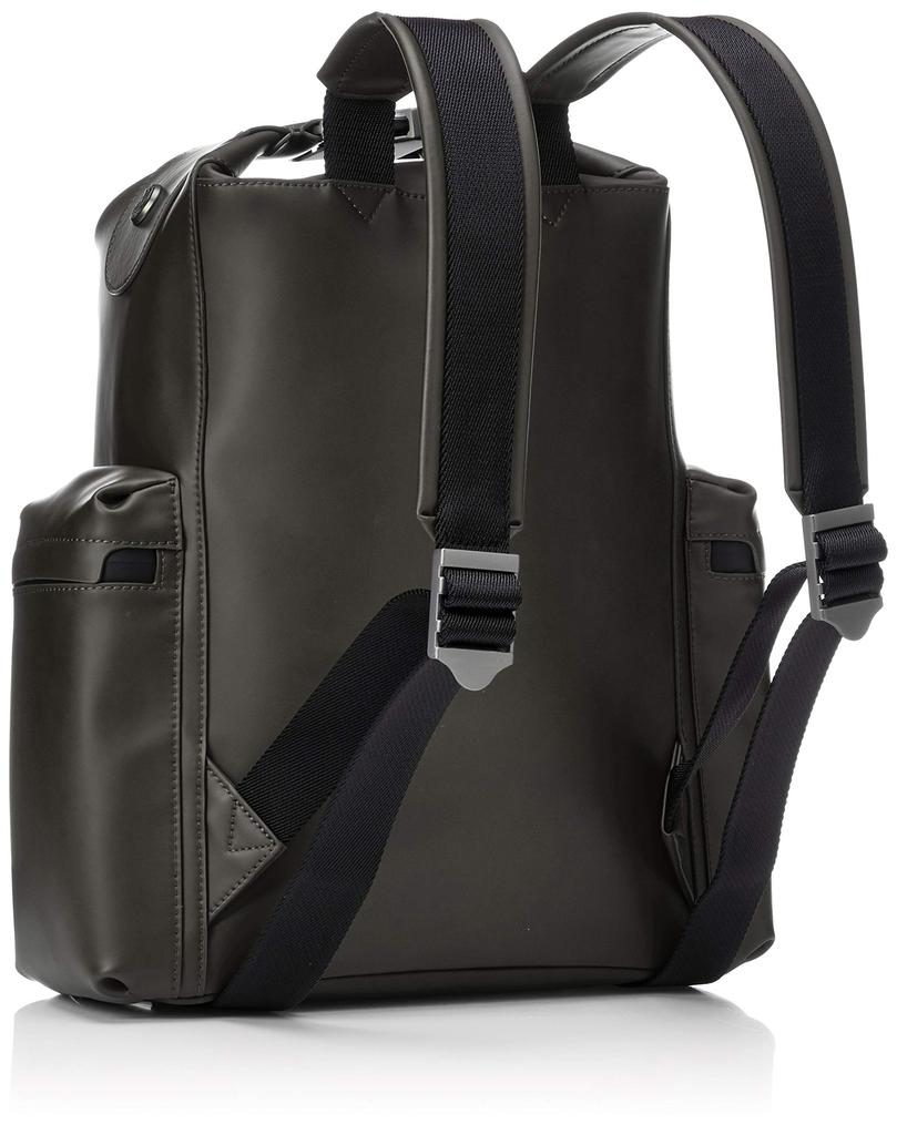 Оригинальный рюкзак среднего размера из кожи с резиновым покрытием, хаки [Hunter] UBB7019LRS-DOV-One