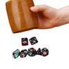 70Pcs Multi-Sided Polyhedral Dices Acrylic Game Dices 10 Color Tabletop Game Dices Fit for Role Playing Game
