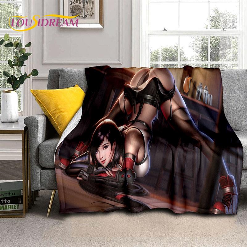 Sexy Lace Beauty Girl Lady Cartoon Anime Character Blanket,Soft Throw Blanket for Home Bedroom Bed Sofa Picnic Office Cover Gift