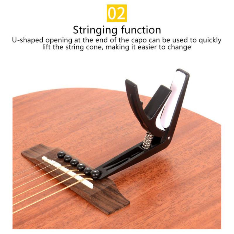 New Professional Alloy Tune Guitar Tuner Clamp Key Trigger Capo For Acoustic Electric Musical Guitar Capo