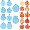Grade Resin Crafts Ornament Pendant Xmas Christmas Decoration Clay Molds Silicone Mold Epoxy Mold