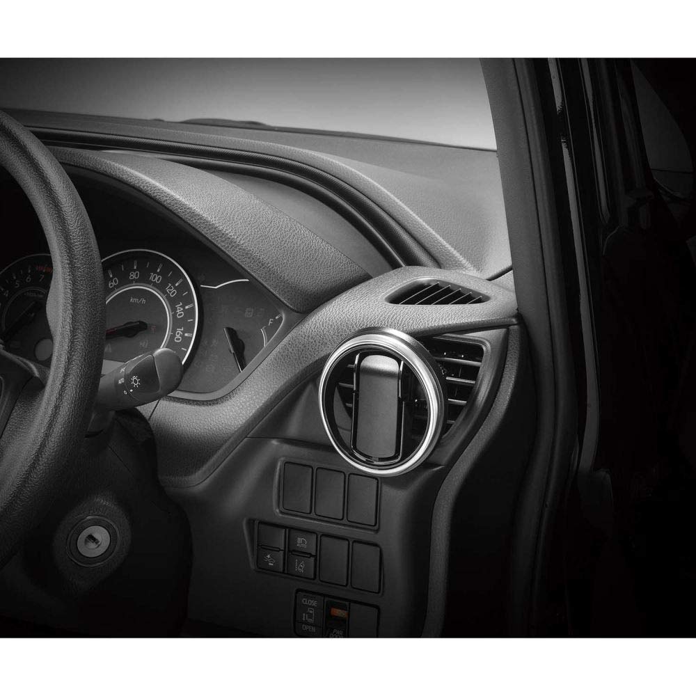 Carmate DZ530Z Drink Holder for Cars Round Air Conditioner Vent Mount Folding Silver