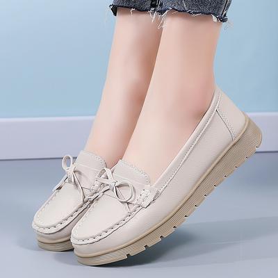 Женские мокасины, лоферы, повседневные, мягкие, без застежек, летние, для вождения, походные туфли, большие размеры