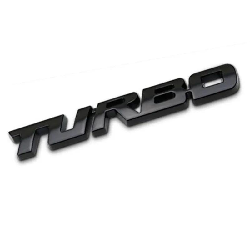 Наклейка на кузов автомобиля TURBO 3D, Металлическая эмблема, Декоративная наклейка, Стайлинг автомобиля, Декоративная наклейка на крышку багажника, Автомобильные аксессуары