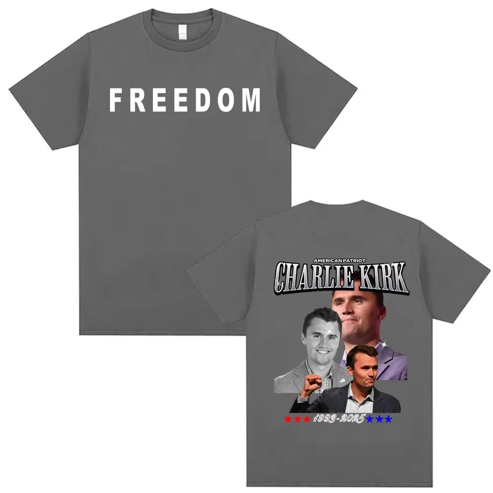 Prayers Up for Charlie Kirk Memorial T Shirt Men's Women Fashion Aesthetic Classic T-shirt High Quality Oversized Loose T-shirts