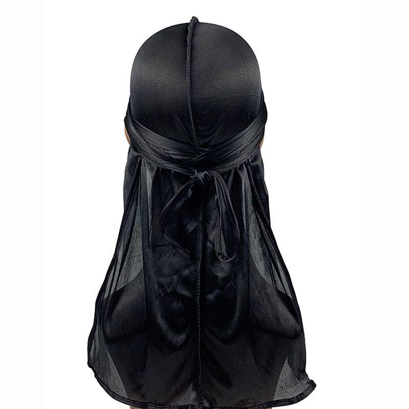 Unisex Soft Imitated Silk Bandana Doo Durag Headwear With Adjustable Fit For Men And Women