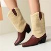 Женские ботильоны на высоком каблуке, осенне-зимние, новые, на толстом каблуке, модные, ботильоны большого размера