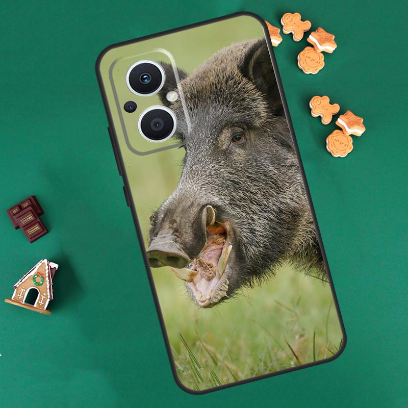 wild boar Case For OPPO Reno 8 7 Lite 14 13 12 11 F 10 Pro 8T Cover For OPPO Find X8 X6 X5 X9 Pro Coque
