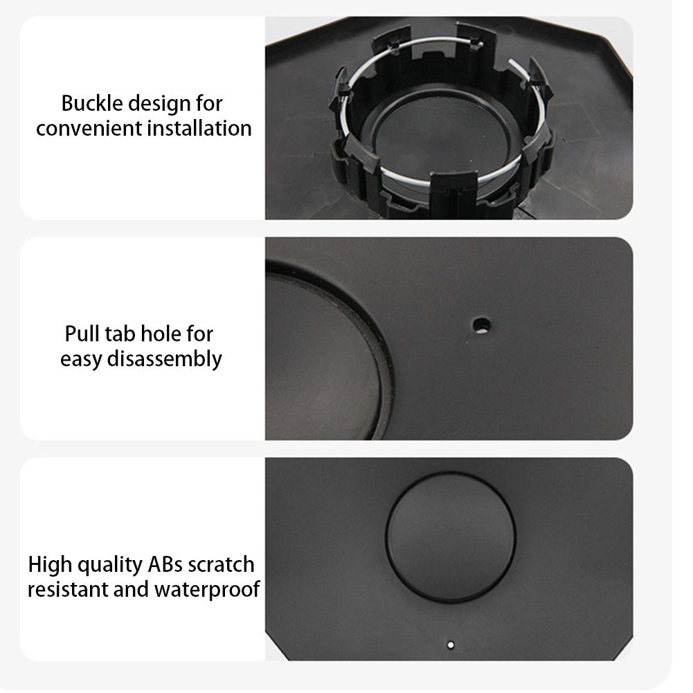 4 шт. в упаковке колпачки ступицы колеса центральное кольцо колпачок производительность замена для Tesla Cybertruck 2024 2023