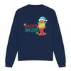 Sesame Street Unisex Adult Happy Holidays Elmo Christmas Sweatshirt