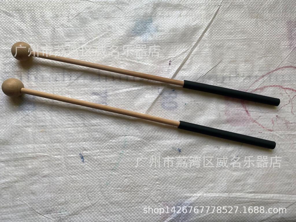 Xylophone & Marimba Mallets with Non-Slip Handle - Solid Wood & Steel Glockenspiel Drumsticks