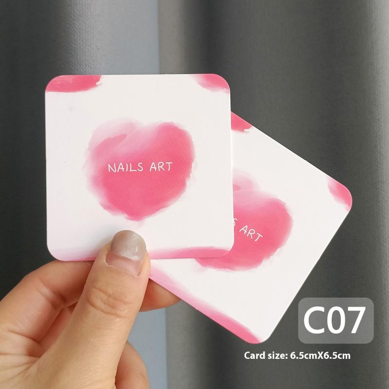 20 листов Накладные ногти Пресс-он Нижний цветочный узор Картонный фотореквизит Ручная работа Искусственные ногти Арт-типсы Дисплей Шоу-карточка Инструменты для маникюра