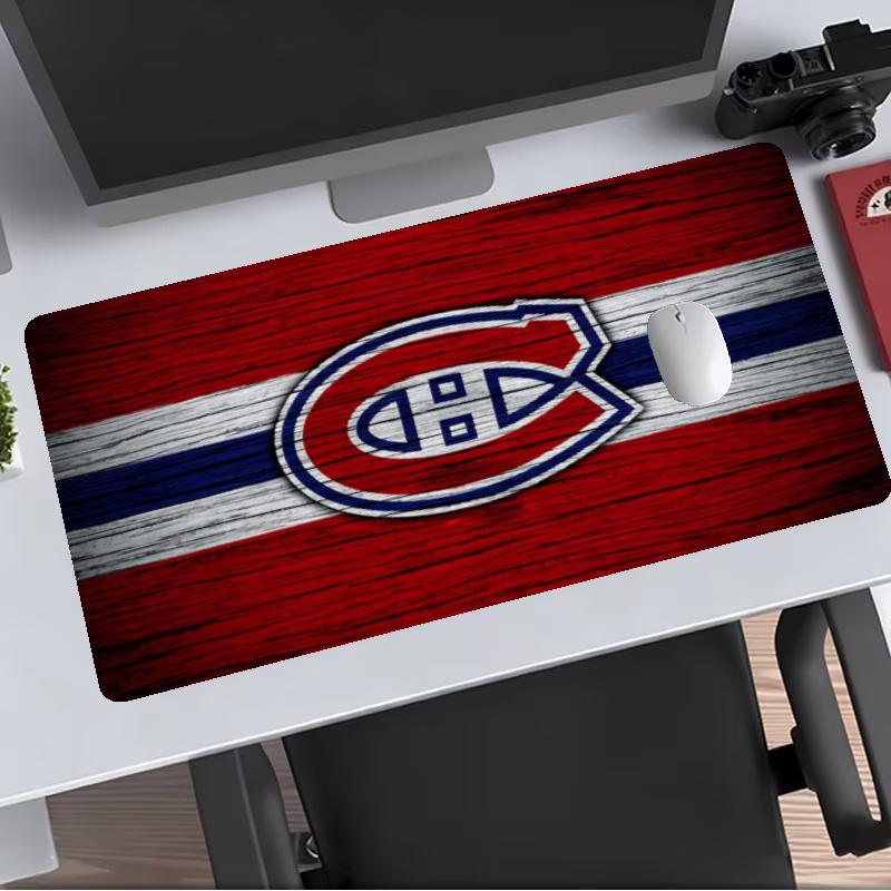 Montreal Canadiens Extended Gaming Mouse Pad with Stitched Edges NonSlip Rubber Base Waterproof Desk Mat for Computer Laptop Office Gaming
