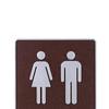 20*15cm Decorative Plate WC Door Plaque Toilet Signs Stickers Imitation Leather Man&Woman Marker