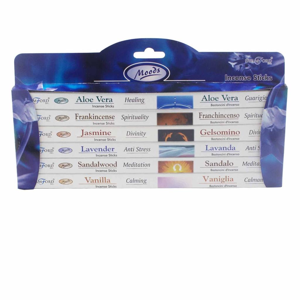 Incense Sticks Gift Set 6 Boxes Moods Stamford