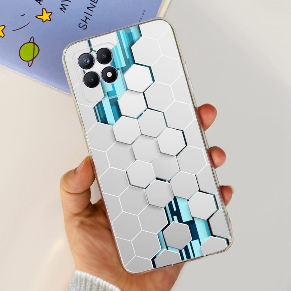 Чехол для Realme 8i Realme8i RMX3151 Милый мультяшный чехол с пандой Мягкий силиконовый чехол для Oppo Realme Narzo 50 Narzo50 Fundas Capa