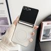 Matte Magnetic Z Flip7 Phone Case Translucent Hinge Protection Cover for Samsung Galaxy Z Flip7 for Magsafe Wireless Charging